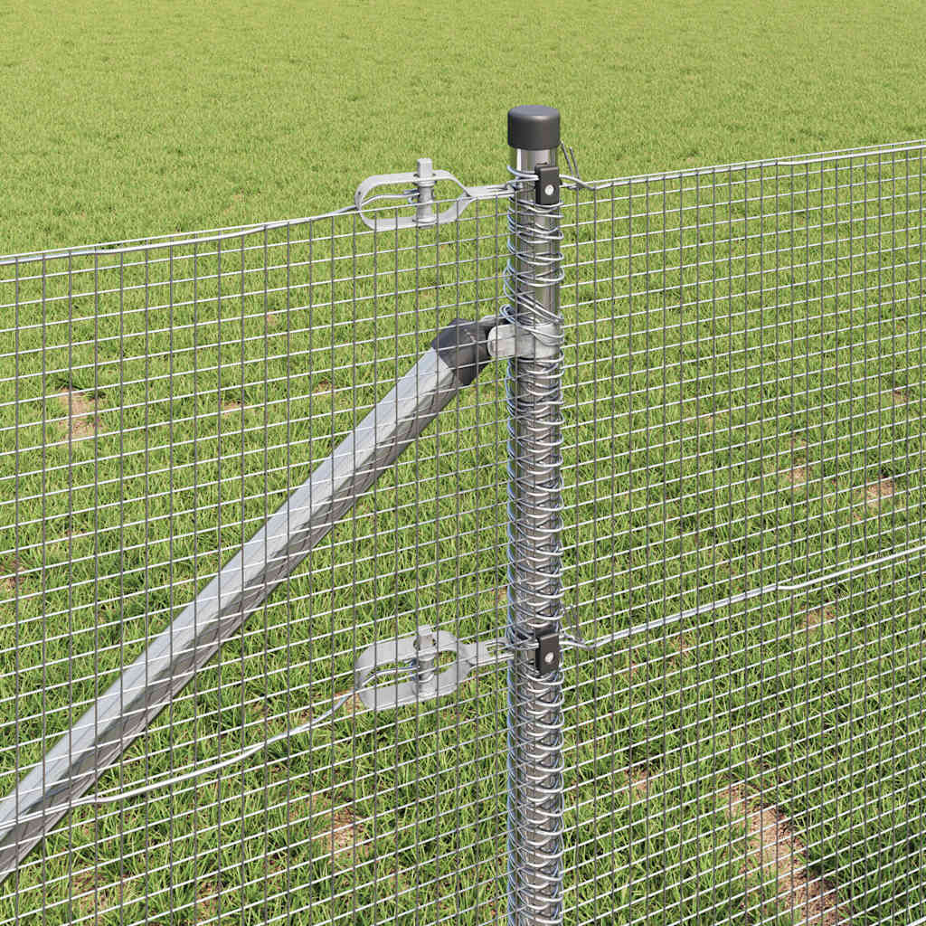Recinzione in rete saldata 10 x 0,8 m (L x H) - Acciaio zincato