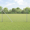 Recinzione in rete saldata zincata 10 x 1,2 m con pali e picchetti