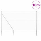 Recinzione in rete saldata zincata 10 x 1,5 m con pali