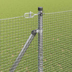 Recinzione in rete saldata zincata 10 x 1,6 m con punte di ancoraggio