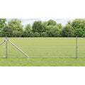 Recinzione in rete saldata zincata 25 x 0,6 m con punte