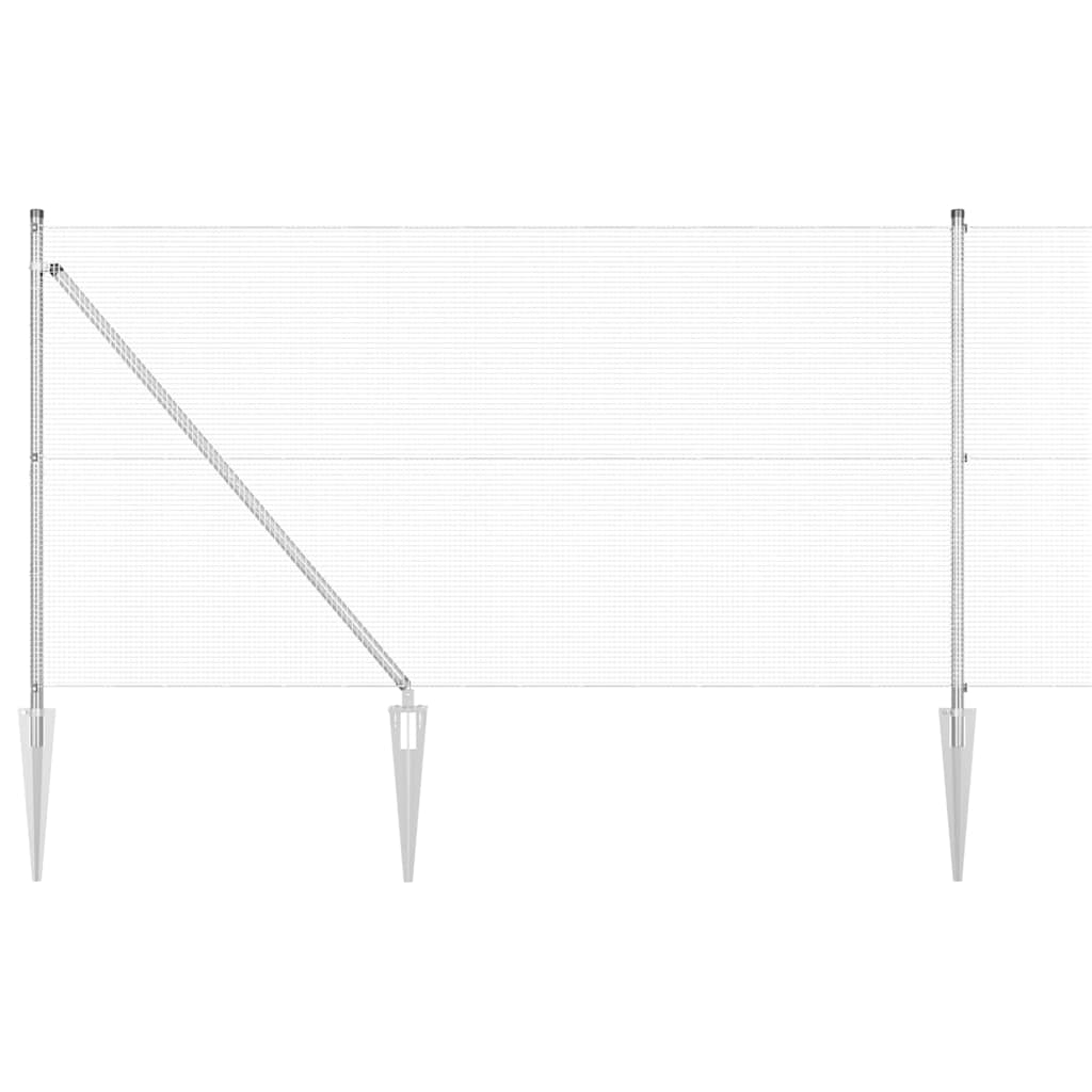 Recinzione in rete saldata acciaio zincato 25 x 1 m