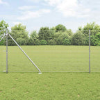 Recinzione in rete saldata zincata 25 x 1,4 m con pali e picchetti