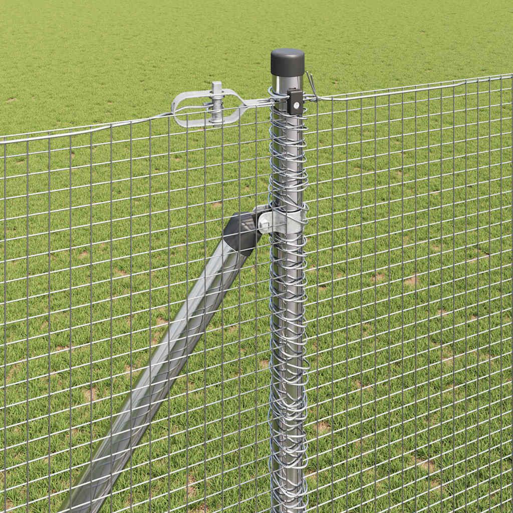 Recinzione in rete saldata 25 x 1,5 m acciaio zincato