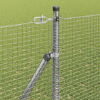 Recinzione in rete saldata 25 x 1,5 m con punte acciaio zincato
