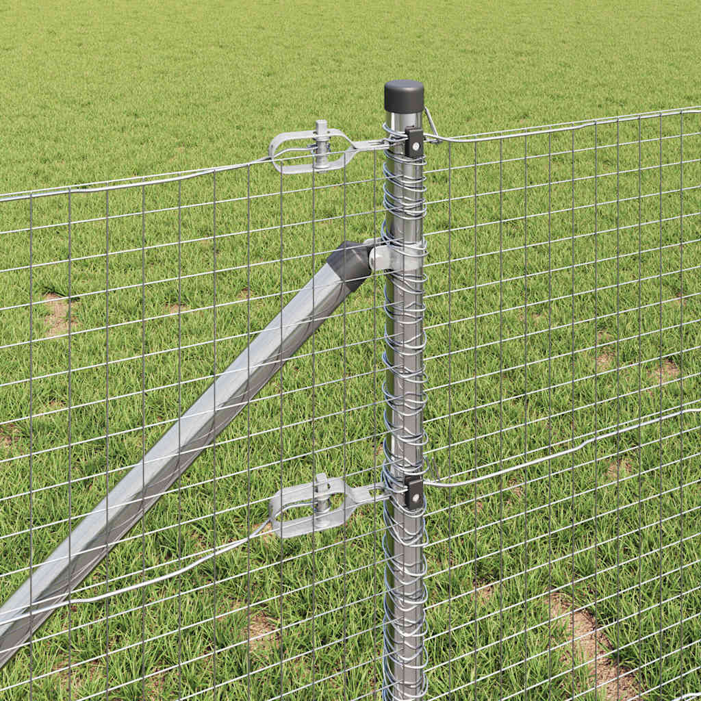 Recinzione in rete saldata 100 x 0,8 m acciaio zincato