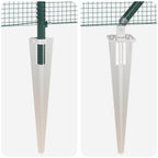 Recinzione in rete saldata 10 x 0,4 m - Acciaio rivestito PVC verde
