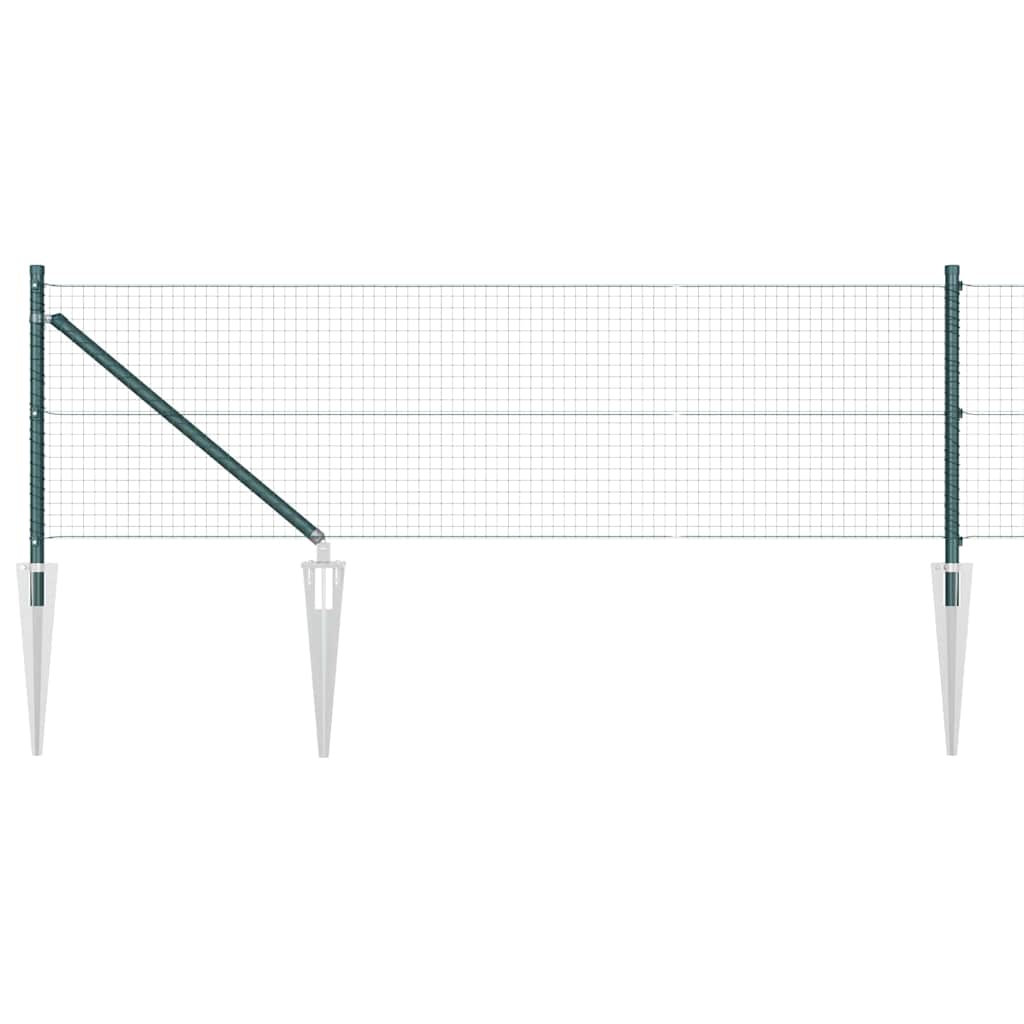 Recinzione in rete saldata 10 x 0,5 m con punte