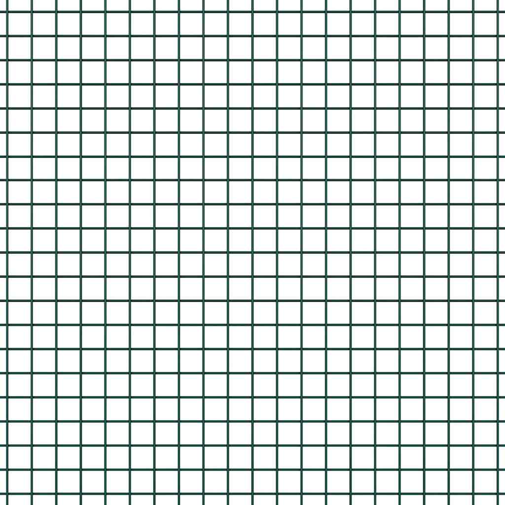 Recinzione in rete saldata acciaio PVC 10 x 0,6 m