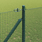 Recinzione in rete saldata 10 x 1 m - Acciaio rivestito PVC verde