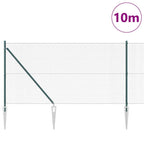 Recinzione in rete saldata 10 x 1 m - Acciaio rivestito PVC verde
