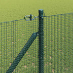 Recinzione in rete saldata verde 10 x 1,4 m acciaio rivestito PVC