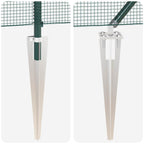 Recinzione in rete saldata 10 x 1,5 m acciaio PVC verde