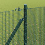 Recinzione in rete saldata 10 x 1,5 m acciaio PVC verde