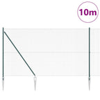 Recinzione in rete saldata 10 x 1,5 m - Acciaio rivestito PVC verde