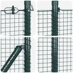 Recinzione in rete saldata acciaio PVC 25 x 0,5 m