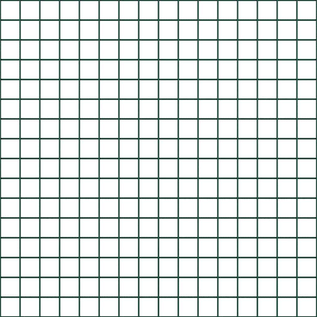 Recinzione in rete saldata 25 x 0,6 m con punte e pali