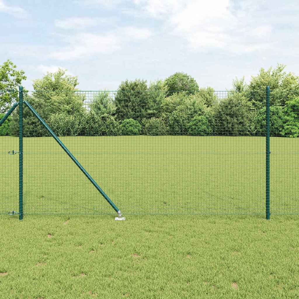 Recinzione in rete saldata 25 x 1 m - Acciaio rivestito PVC verde