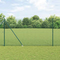 Recinzione in rete saldata 25 x 1,5 m con punte - Acciaio rivestito PVC verde
