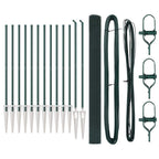 Recinzione in rete saldata 25 x 1,6 m acciaio rivestito PVC verde