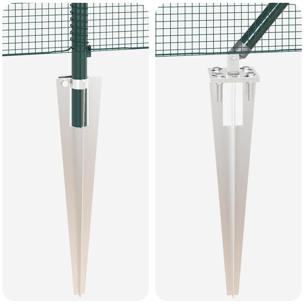 Recinzione in rete saldata verde 50 x 1,2 m