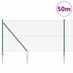 Recinzione in rete saldata verde 50 x 1,2 m