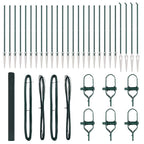 Recinzione in rete saldata 50 x 1,5 m acciaio rivestito PVC verde
