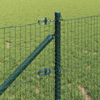 Recinzione in rete saldata 100 x 0,8 m con picchetti in acciaio PVC verde