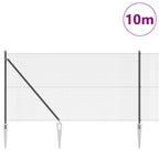 Recinzione in rete saldata 10 x 1 m (L x H) - Acciaio rivestito PVC grigio