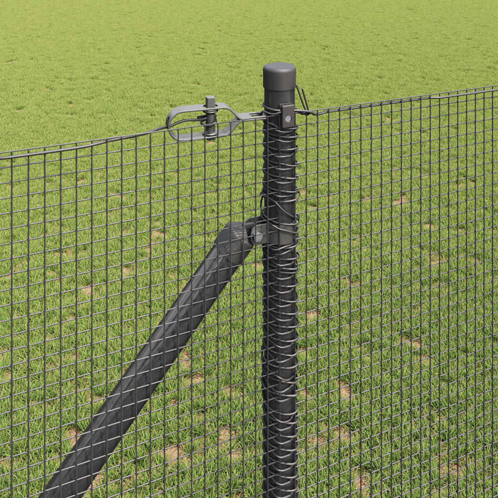 Recinzione in rete saldata 10 x 1,4 m acciaio rivestito PVC