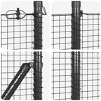 Recinzione in rete saldata 25 x 1 m (L x H) - Acciaio rivestito PVC grigio