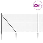 Recinzione in rete saldata 25 x 1 m (L x H) - Acciaio rivestito PVC grigio