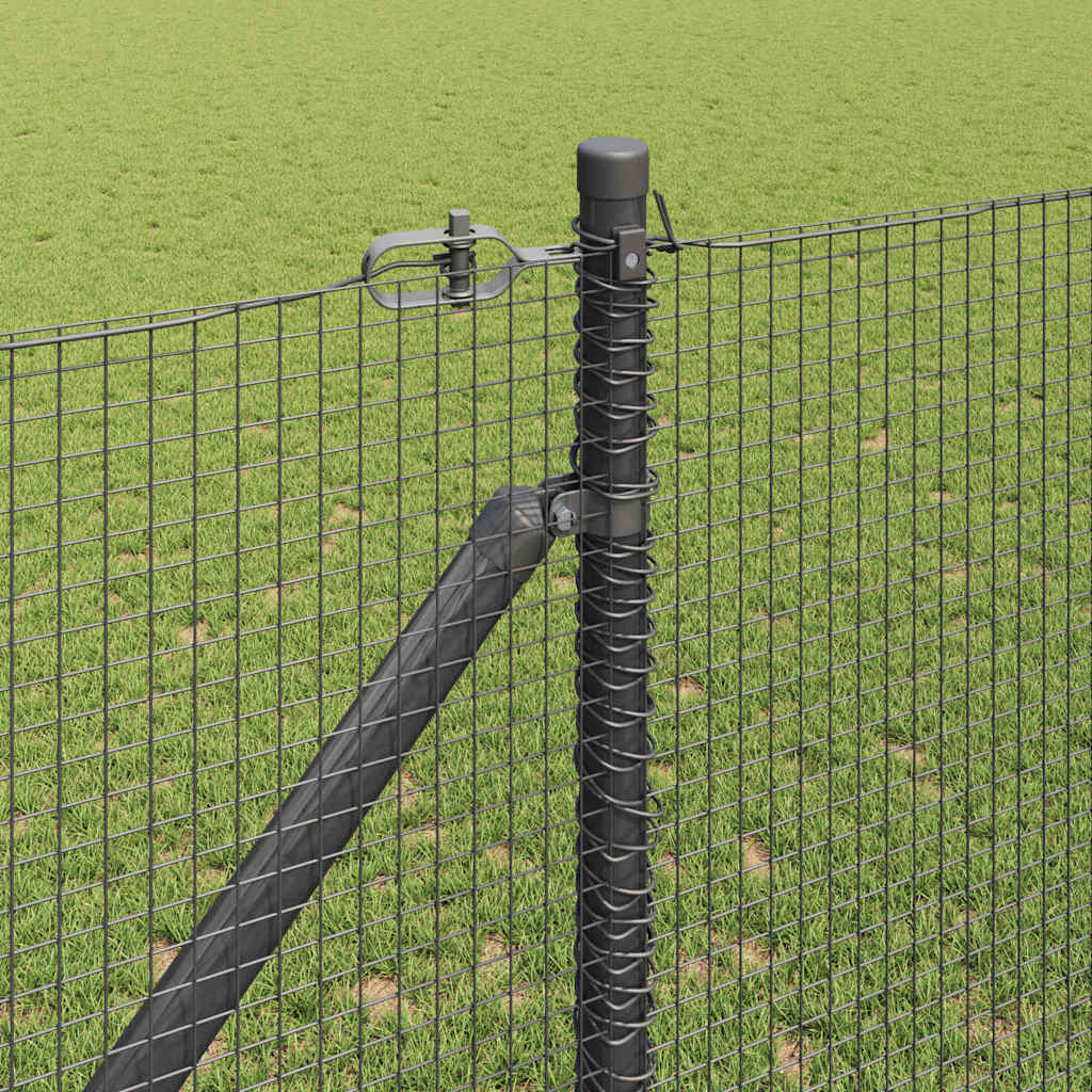 Recinzione in rete saldata 25 x 1,2 m acciaio rivestito PVC