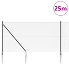 Recinzione in rete saldata zincata 25 x 1,2 m