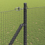 Recinzione in rete saldata 25 x 1,5 m acciaio PVC grigio