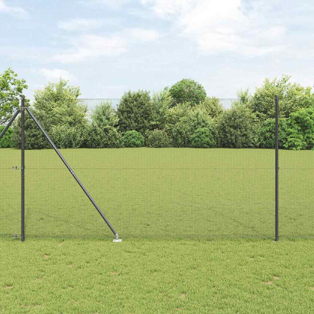 Recinzione in rete saldata 25 x 1,6 m con punte