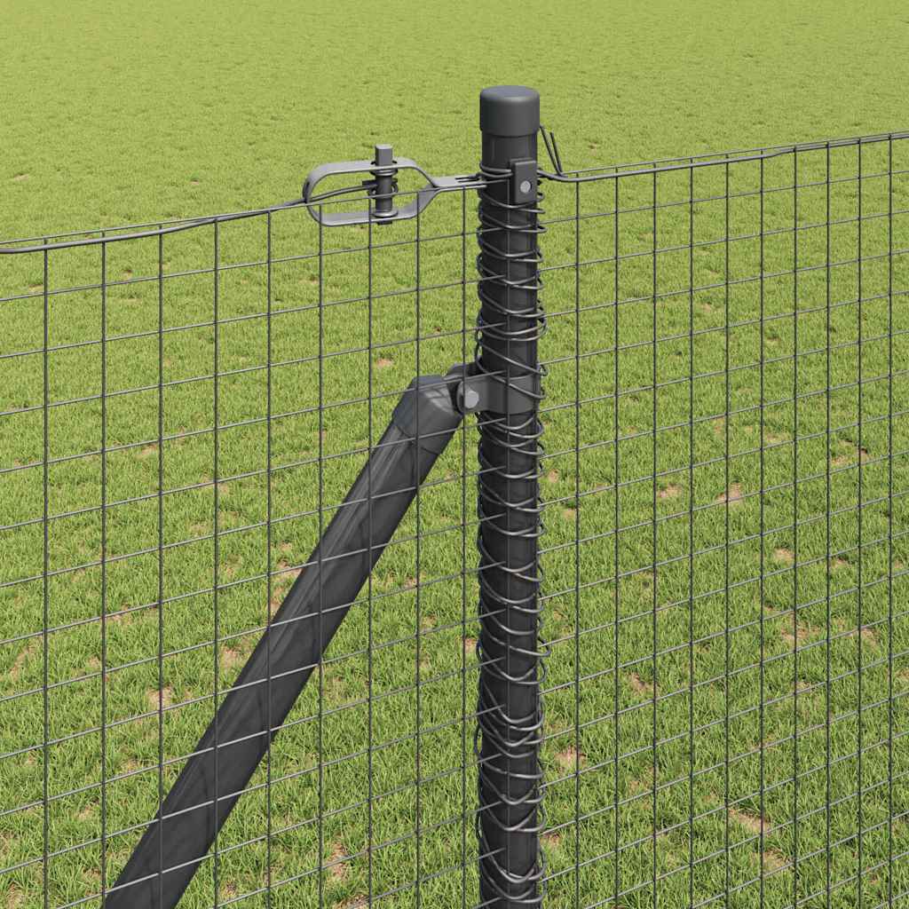 Recinzione in rete saldata con punte acciaio e PVC grigio