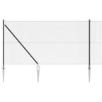 Recinzione in rete saldata 50 x 1,2 m grigia in acciaio rivestito PVC
