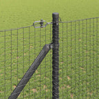 Recinzione in rete saldata 50 x 1,2 m - Acciaio rivestito PVC grigio