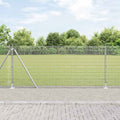 Recinzione Metallica Saldata con Base in Cemento 10 x 0,8 m