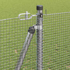 Recinzione Metallica Saldata con Base in Cemento 10x1,2m Acciaio Zincato