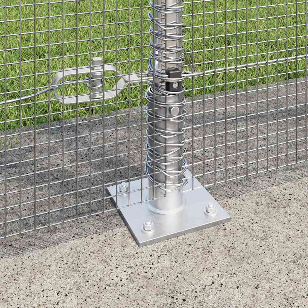 Recinzione Metallica Saldato con Base in Cemento - Acciaio Zincato 10x1,5m