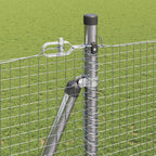 Recinzione Metallica Saldato con Base in Cemento 10x1,5 m