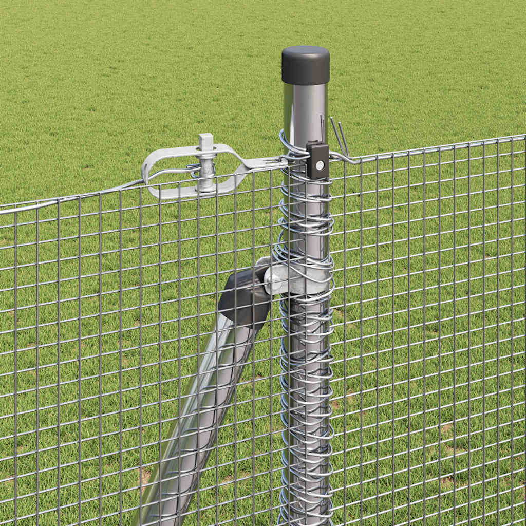 Recinzione Metallica Saldato con Base in Cemento 10 x 1,6 m