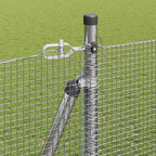 Recinzione Metallica Saldato con Base in Cemento 10 x 1,6 m