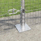 Recinzione Metallica Saldata con Base in Cemento 25x0,8 m