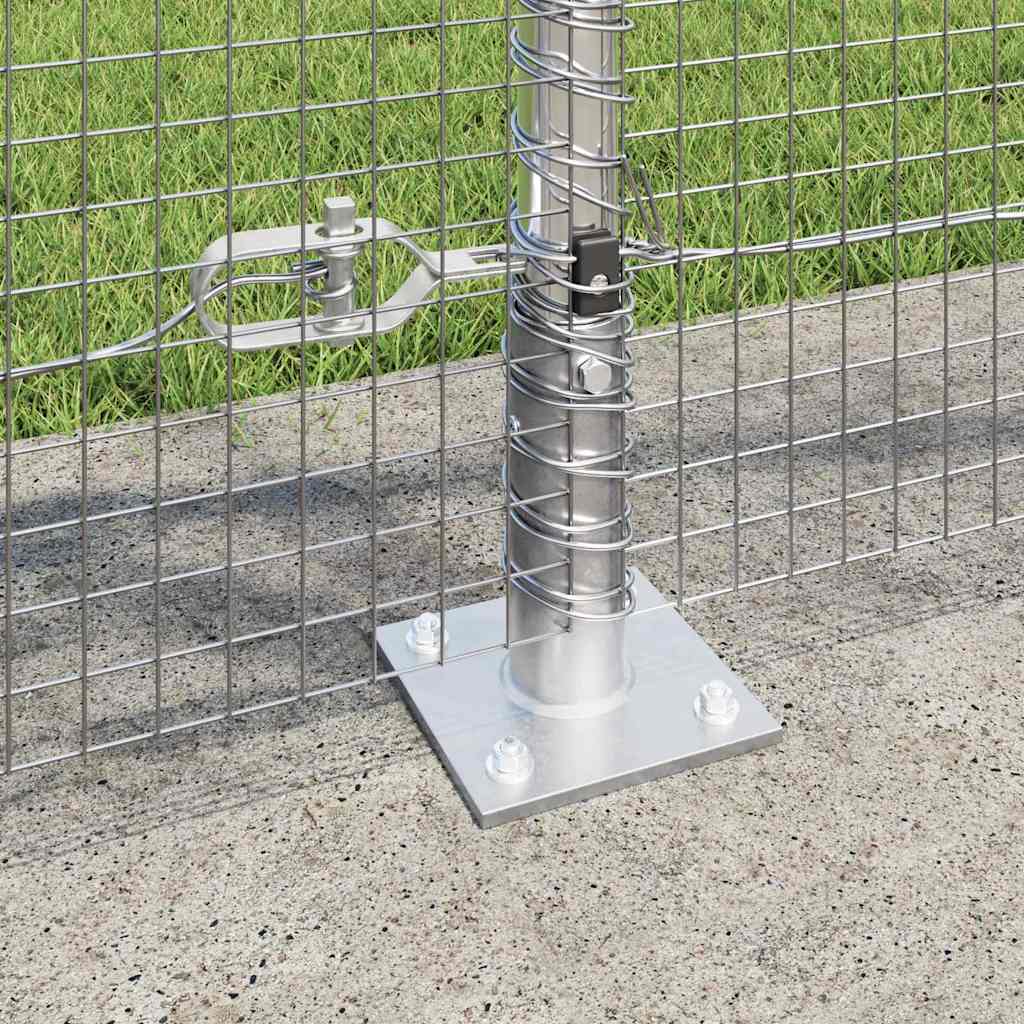 Recinzione Metallica Saldato con Base in Cemento 25 x 1 m