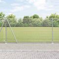Recinzione Metallica Saldata con Base in Cemento 25 x 1,2 m