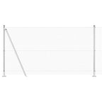 Recinzione Metallica Saldata con Base in Cemento 25 x 1,2 m