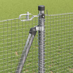 Recinzione Metallica Saldata con Pali e Base in Cemento 25 x 1,2 m
